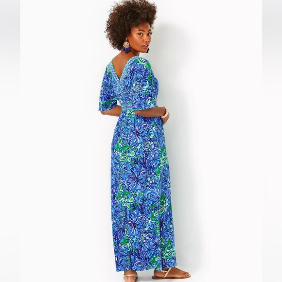 Lilly Pulitzer Addison Elbow Sleeve Maxi Dress - Picture 2 of 5